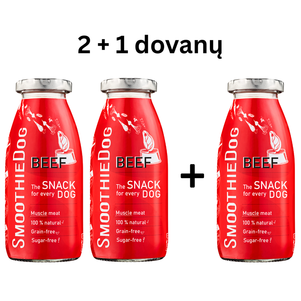 Akcija: perki 2 jautienos glotnučius - trečias dovanų