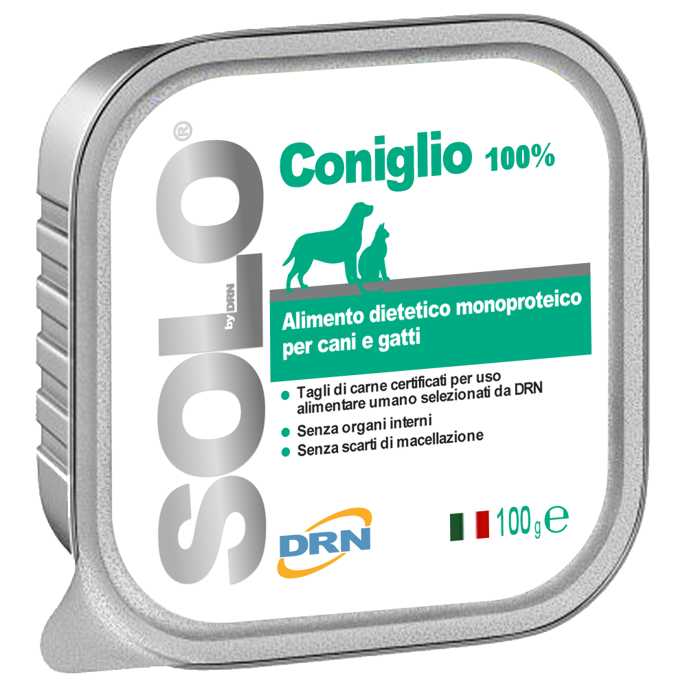 100% triušienos konservas (100 g) | SOLO Coniglio