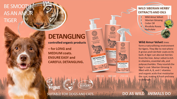 Šampūnas iššukavimui Detangling Pet (400 ml) | Wilda Siberica